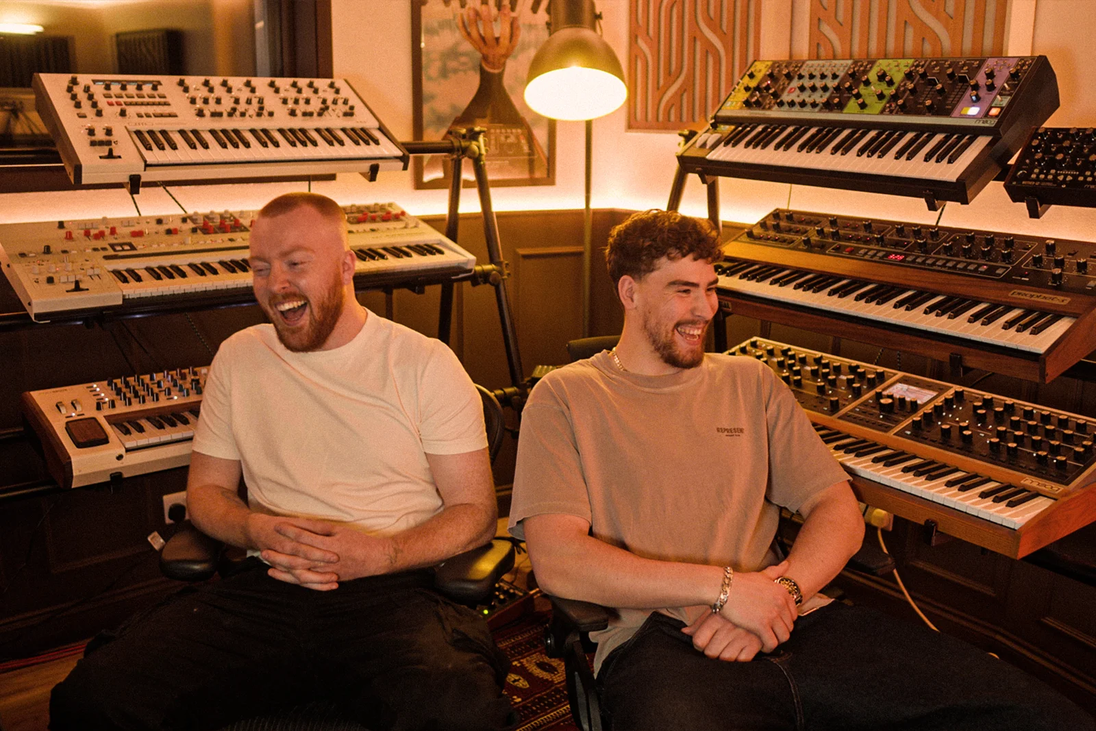 The Synth Palace team in the studio